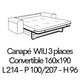 WILI 17 Couchage 160x190cm
