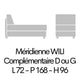 WILI 17 Méridienne 72x168cm