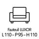 LUXOR 1 place 110cm - Tissus